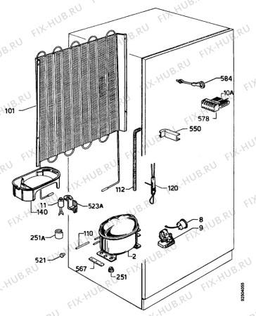 Взрыв-схема холодильника Juno JKG6473 - Схема узла Functional parts